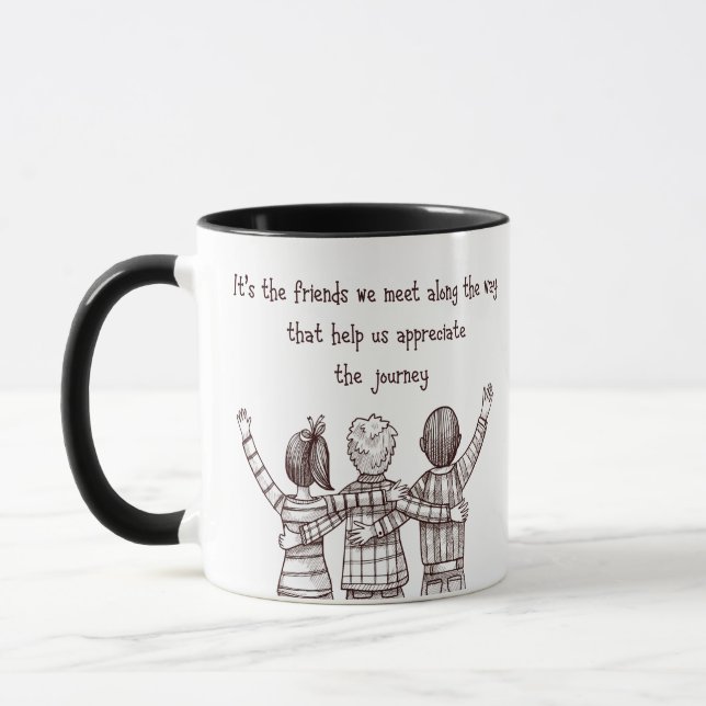 Caneca Cota Inspiradora de Amizade (Esquerda)