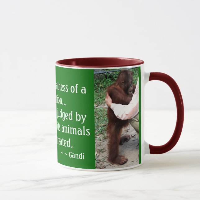 Caneca Cotação dos cuidados animais (Direita)