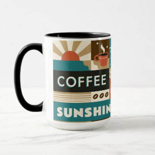 Caneca Cotações Coloridas do Café