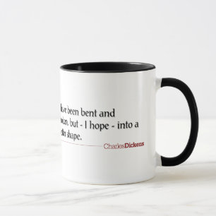 Caneca Cotações Dickens - Mug dobrado e quebrado