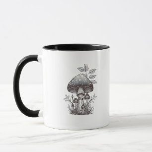 Caneca Cottagecore Cogumelo Goblincore Estético  Cogumelo