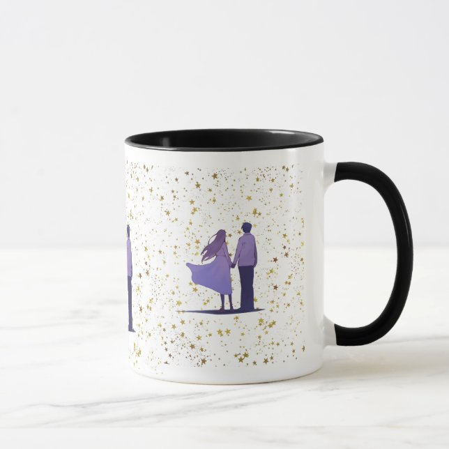 Caneca Couple Gold Stars (Direita)