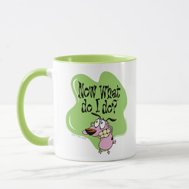 Caneca Courage the Cowardly Dog | Now What Do I Do? (Esquerda)