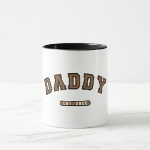 Caneca Couro Marrom Papai Est. Gráfico Estabelecido