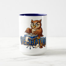 Caneca Court Reporter Owl Verbatim