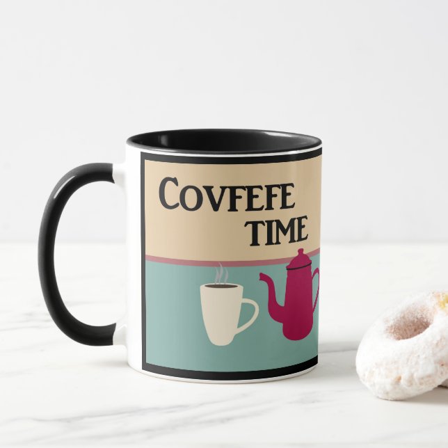 Caneca Covfefe Retroativa (Com Donut)