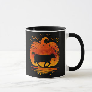 CANECA COW HALLOWEEN COSTUME COSTUME PUMPKIN FALL SEASEN