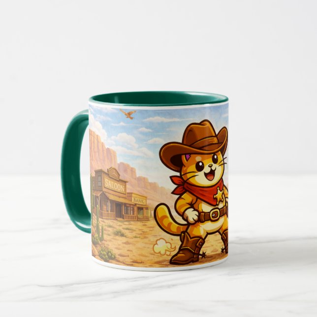 Caneca Cowboy Cliff - Bigodes Através do Tempo (Frente Esquerda)