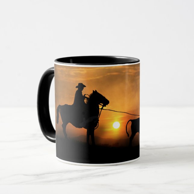 Caneca Cowboy Steer Roping (Frente Esquerda)
