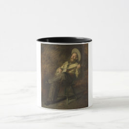 Caneca Cowboy tocando banjo e cantando música country