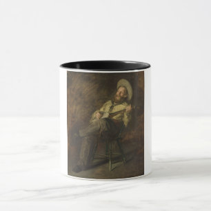 Caneca Cowboy tocando banjo e cantando música country