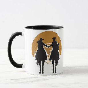 Caneca Cowgirl e Cowboy