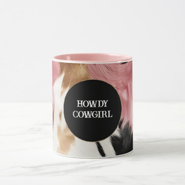 Caneca Cowhide Preto-Rosa-Rosa-Dourado (Centro)