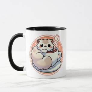Caneca Cozey Cat e Taça de Café