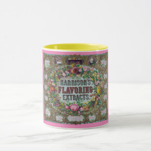 Caneca Cozinha de extrato floral de fruta vitoriana
