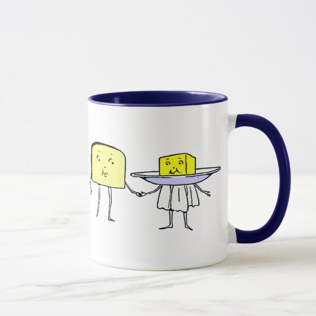 Caneca Cozinha Pão e Manteiga Café Mug (Direita)