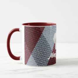Caneca | Cozinha | Xadrez vermelha | Drinkware | C