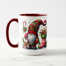 Caneca Cozy Christmas Gnome Art – Festive Holiday