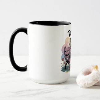 Caneca Cozy Frog Sitting Like a Human – Funny Chill Carto