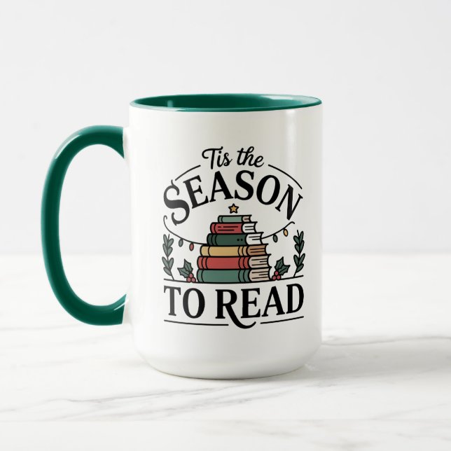 Caneca Cozy Holiday Reading Stack (Esquerda)