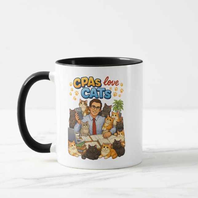Caneca CPAs love Cats (Esquerda)