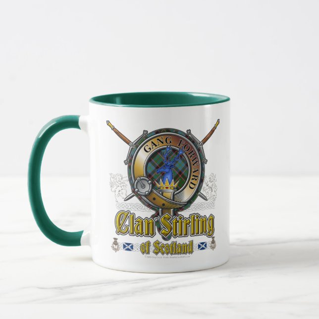 Caneca Crachá Clan Stirling (Esquerda)