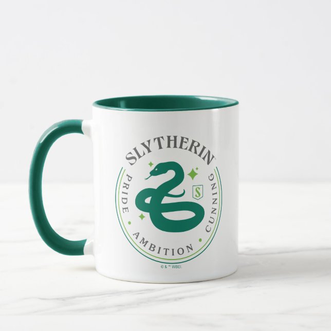 Caneca CRACHÁ de Orgulho Cobra Verde SLYTHERIN™ (Esquerda)