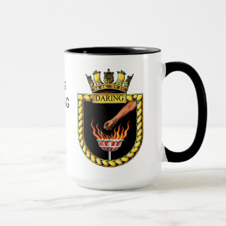 Caneca Crachá de ousar do HMS