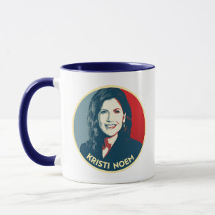Caneca Crachá de Propaganda KRISTI NOEM