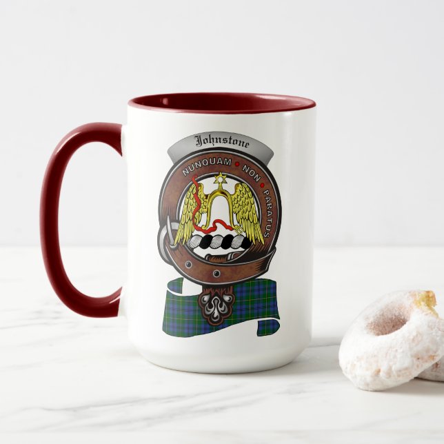 Caneca Crachá Johnstone Clan Combo 15oz Mug (Com Donut)