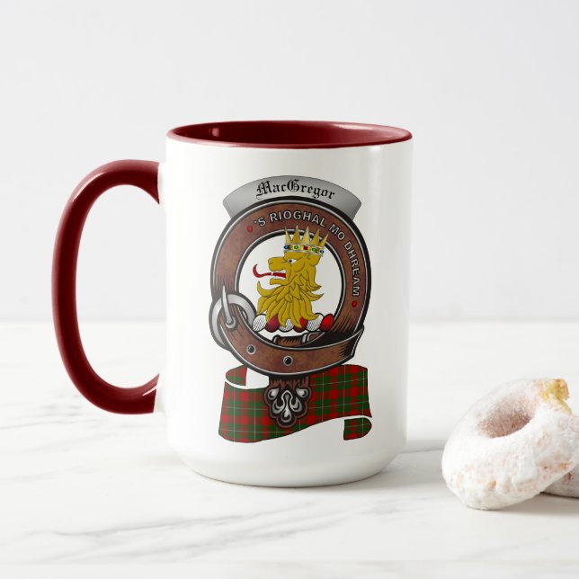 Caneca Crachá MacGregor Clan Combo 15oz Mug (Com Donut)