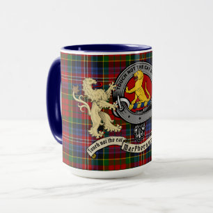 Caneca Crachá MacPherson/McPherson e Tartan Personalizad