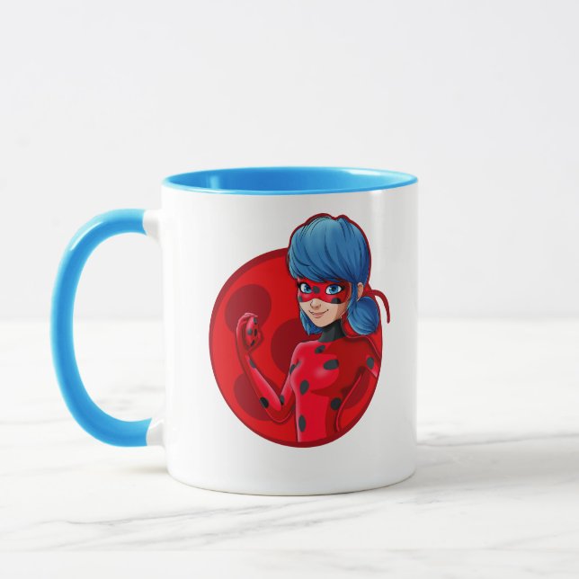 Caneca Crachá Vermelho Ladybug (Esquerda)