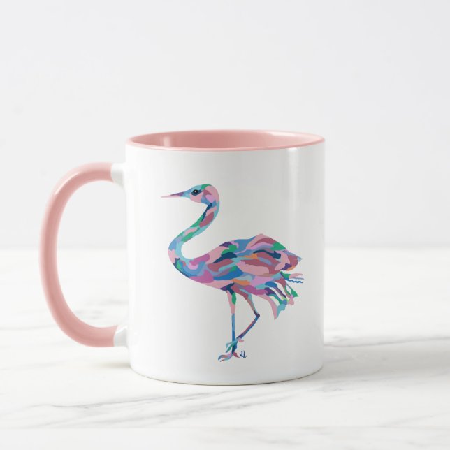 Caneca Crane Watercolor Coffee Mug (Esquerda)