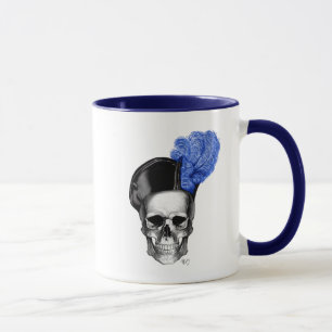 Caneca Crânio com chapéu azul