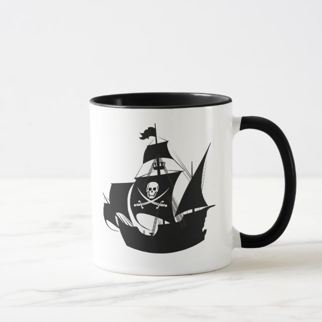 Caneca Crânio De Café Pirata (Direita)