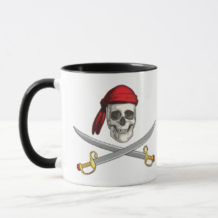 Caneca Crânio De Café Pirata