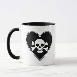 Caneca Crânio de Cute no Coração