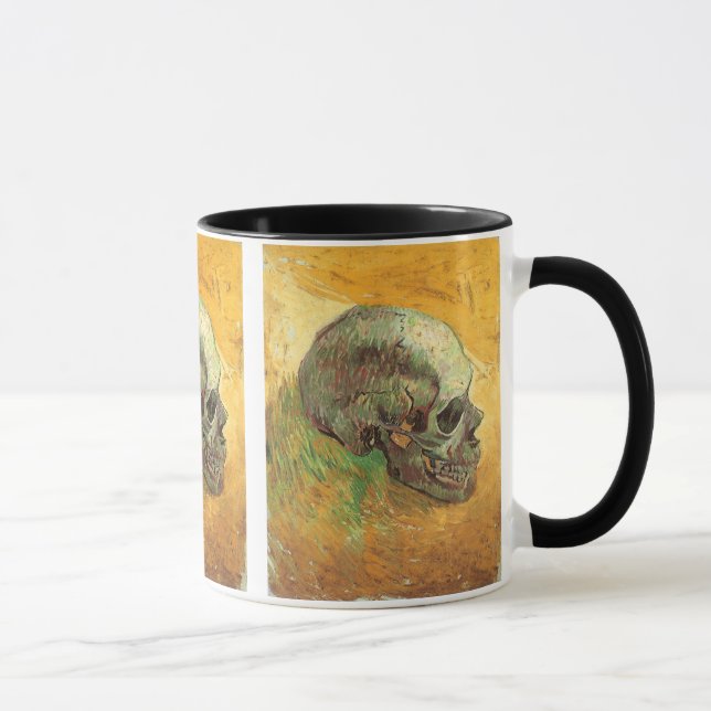 Caneca Crânio de Vincent van Gogh, Impressionismo de Vint (Direita)