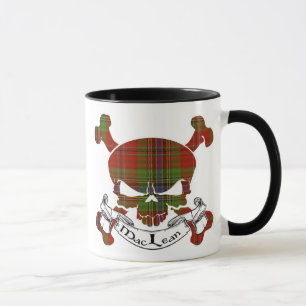 Caneca Crânio do Tartan de MacLean