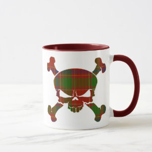 Caneca Crânio do Tartan de Munro nenhuma bandeira