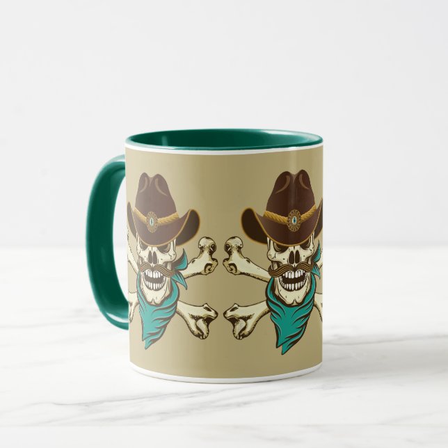 Caneca Crânio e Crossbones (Frente Esquerda)