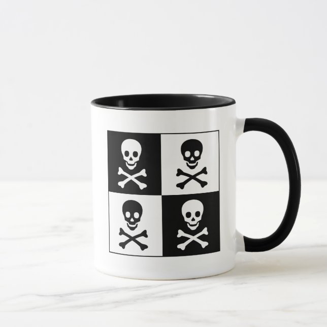 Caneca Crânio e Crossbones (Direita)