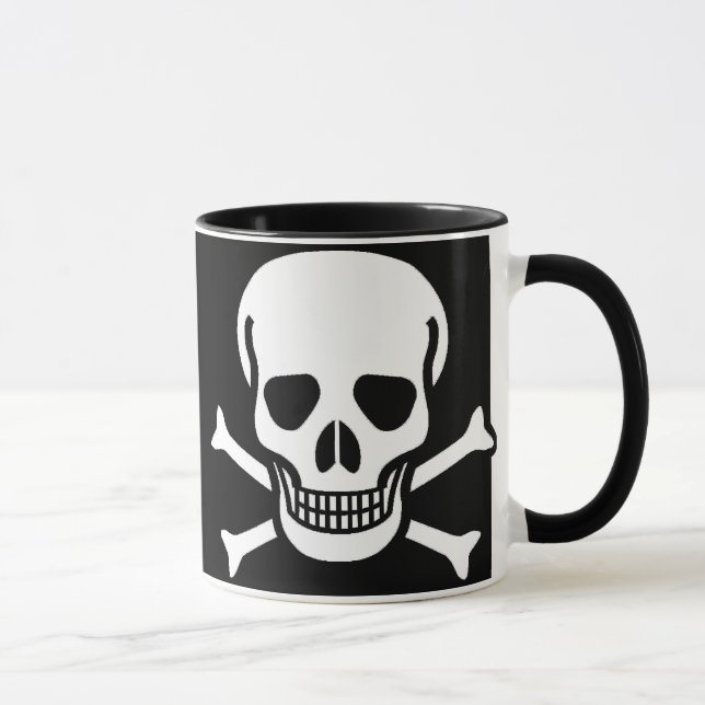 Caneca Crânio e preto dos Crossbones (Direita)