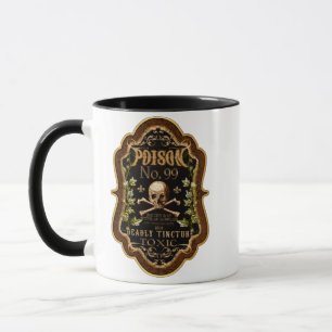 Caneca Crânio Gótico E Poção De Bruxas De Crossbones