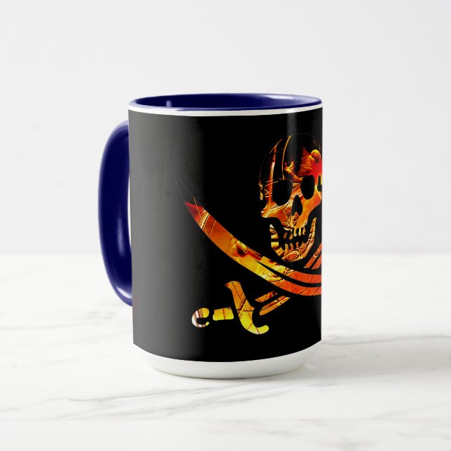 Caneca Crânio Pirata (Frente Esquerda)
