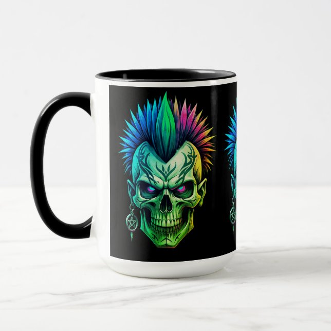 Caneca Crânio Tribal (Esquerda)