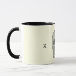 Caneca Crânio Venenoso Vintage
