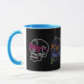 Caneca Crânios de Neon