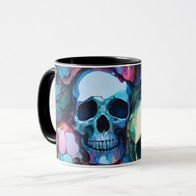 Caneca Crânios Funky (Frente Esquerda)